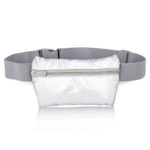 NEW HI LOVE women's travel fanny pack in shimmer white